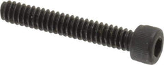 Value Collection - #6-32 UNC Hex Socket Drive, Socket Cap Screw - Alloy Steel, Black Oxide Finish, Fully Threaded, 7/8" Length Under Head - USA Tool & Supply
