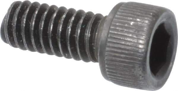 Value Collection - #8-32 UNC Hex Socket Drive, Socket Cap Screw - Alloy Steel, Black Oxide Finish, Fully Threaded, 3/8" Length Under Head - USA Tool & Supply