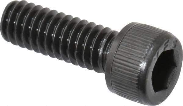 Value Collection - #8-32 UNC Hex Socket Drive, Socket Cap Screw - Alloy Steel, Black Oxide Finish, Fully Threaded, 1/2" Length Under Head - USA Tool & Supply