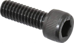 Value Collection - #8-32 UNC Hex Socket Drive, Socket Cap Screw - Alloy Steel, Black Oxide Finish, Fully Threaded, 1/2" Length Under Head - USA Tool & Supply