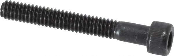 Value Collection - #8-32 UNC Hex Socket Drive, Socket Cap Screw - Alloy Steel, Black Oxide Finish, Fully Threaded, 1-1/4" Length Under Head - USA Tool & Supply