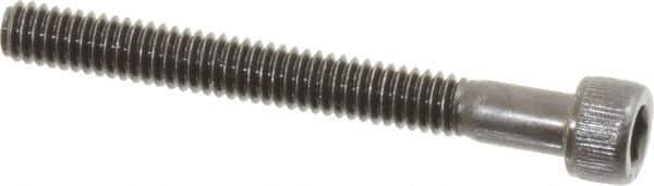 Value Collection - #8-32 UNC Hex Socket Drive, Socket Cap Screw - Alloy Steel, Black Oxide Finish, Partially Threaded, 1-1/2" Length Under Head - USA Tool & Supply