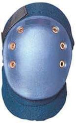 OccuNomix - Size Universal, Hook & Loop Straps, Hard Protective Cap, Knee Pad - Foam Rubber Padding, Blue, 2 Straps, Plastic Cover - USA Tool & Supply