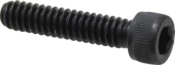 Value Collection - #10-24 UNC Hex Socket Drive, Socket Cap Screw - Alloy Steel, Black Oxide Finish, Fully Threaded, 7/8" Length Under Head - USA Tool & Supply