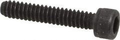 Value Collection - #10-24 UNC Hex Socket Drive, Socket Cap Screw - Alloy Steel, Black Oxide Finish, Fully Threaded, 1" Length Under Head - USA Tool & Supply