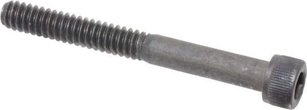 Value Collection - #10-24 UNC Hex Socket Drive, Socket Cap Screw - Alloy Steel, Black Oxide Finish, Partially Threaded, 1-3/4" Length Under Head - USA Tool & Supply