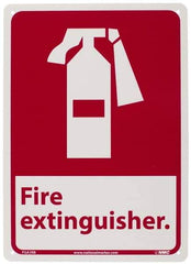 NMC - Fire Extinguisher, Plastic Fire Sign - 10" Wide x 14" High - USA Tool & Supply