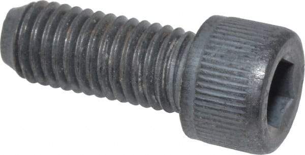 Value Collection - 1/4-28 UNF Hex Socket Drive, Socket Cap Screw - Alloy Steel, Black Oxide Finish, Fully Threaded, 5/8" Length Under Head - USA Tool & Supply