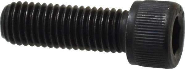 Value Collection - 1/4-28 UNF Hex Socket Drive, Socket Cap Screw - Alloy Steel, Black Oxide Finish, Fully Threaded, 3/4" Length Under Head - USA Tool & Supply