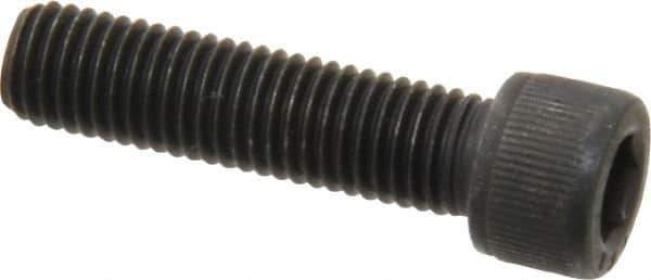 Value Collection - 1/4-28 UNF Hex Socket Drive, Socket Cap Screw - Alloy Steel, Black Oxide Finish, Fully Threaded, 1" Length Under Head - USA Tool & Supply