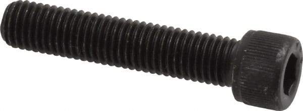 Value Collection - 1/4-28 UNF Hex Socket Drive, Socket Cap Screw - Alloy Steel, Black Oxide Finish, Fully Threaded, 1-1/4" Length Under Head - USA Tool & Supply