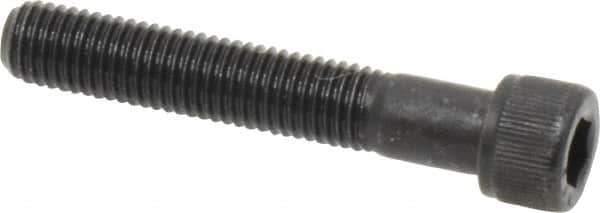 Value Collection - 1/4-28 UNF Hex Socket Drive, Socket Cap Screw - Alloy Steel, Black Oxide Finish, Partially Threaded, 1-1/2" Length Under Head - USA Tool & Supply