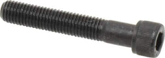 Value Collection - 1/4-28 UNF Hex Socket Drive, Socket Cap Screw - Alloy Steel, Black Oxide Finish, Partially Threaded, 1-1/2" Length Under Head - USA Tool & Supply