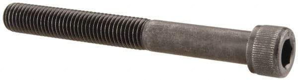 Value Collection - 1/4-28 UNF Hex Socket Drive, Socket Cap Screw - Alloy Steel, Black Oxide Finish, Partially Threaded, 2-1/4" Length Under Head - USA Tool & Supply