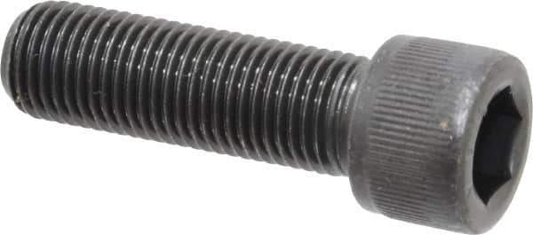 Value Collection - 3/8-24 UNF Hex Socket Drive, Socket Cap Screw - Alloy Steel, Black Oxide Finish, Fully Threaded, 1-1/4" Length Under Head - USA Tool & Supply