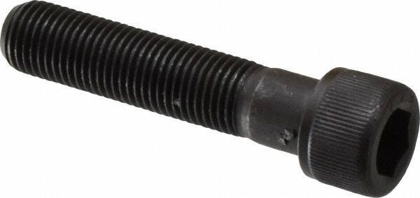Value Collection - 3/8-24 UNF Hex Socket Drive, Socket Cap Screw - Alloy Steel, Black Oxide Finish, Partially Threaded, 1-3/4" Length Under Head - USA Tool & Supply