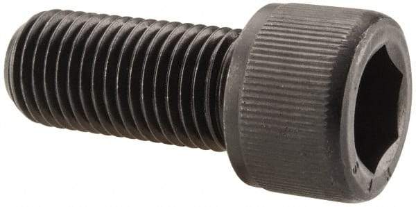 Value Collection - 7/16-20 UNF Hex Socket Drive, Socket Cap Screw - Alloy Steel, Black Oxide Finish, Fully Threaded, 1" Length Under Head - USA Tool & Supply