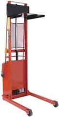 Wesco Industrial Products - 1,500 Lb Capacity, 80" Lift Height, Battery Operated Lift - 5-3/4" Lowered Height, 15" Load Center, 24" Overall Width - USA Tool & Supply