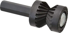 Greenlee - 13/16" Cut Diam, 3/8" Shank Diam, Cylinder Head Double Cut Burr - Flat End, 1/2" LOC, 1-3/8" OAL - USA Tool & Supply