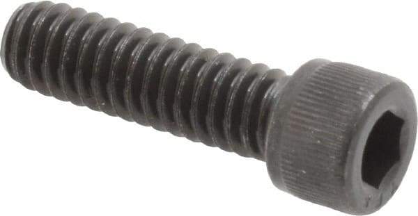 Value Collection - 1/4-20 UNC Hex Socket Drive, Socket Cap Screw - Alloy Steel, Black Oxide Finish, Fully Threaded, 7/8" Length Under Head - USA Tool & Supply