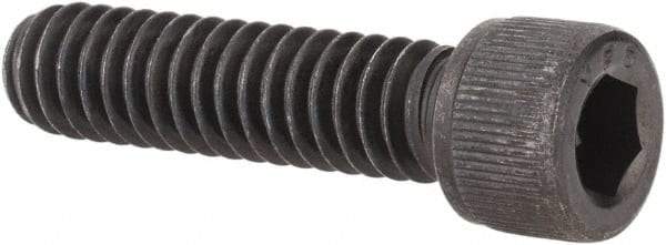 Value Collection - 1/4-20 UNC Hex Socket Drive, Socket Cap Screw - Alloy Steel, Black Oxide Finish, Fully Threaded, 1" Length Under Head - USA Tool & Supply