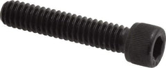Value Collection - 1/4-20 UNC Hex Socket Drive, Socket Cap Screw - Alloy Steel, Black Oxide Finish, Fully Threaded, 1-1/4" Length Under Head - USA Tool & Supply