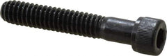 Value Collection - 1/4-20 UNC Hex Socket Drive, Socket Cap Screw - Alloy Steel, Black Oxide Finish, Partially Threaded, 1-1/2" Length Under Head - USA Tool & Supply