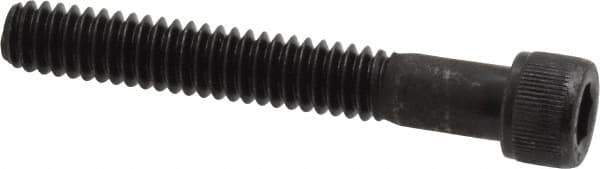Value Collection - 1/4-20 UNC Hex Socket Drive, Socket Cap Screw - Alloy Steel, Black Oxide Finish, Partially Threaded, 1-3/4" Length Under Head - USA Tool & Supply