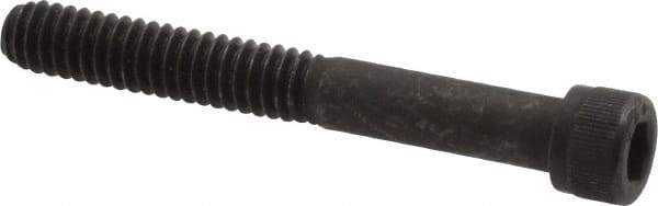 Value Collection - 1/4-20 UNC Hex Socket Drive, Socket Cap Screw - Alloy Steel, Black Oxide Finish, Partially Threaded, 2" Length Under Head - USA Tool & Supply