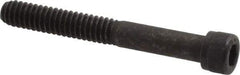 Value Collection - 1/4-20 UNC Hex Socket Drive, Socket Cap Screw - Alloy Steel, Black Oxide Finish, Partially Threaded, 2" Length Under Head - USA Tool & Supply