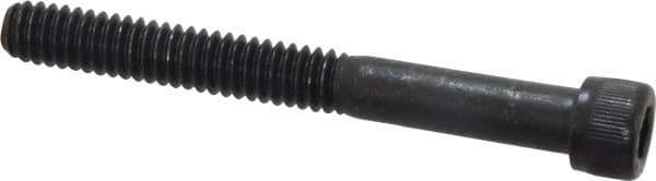 Value Collection - 1/4-20 UNC Hex Socket Drive, Socket Cap Screw - Alloy Steel, Black Oxide Finish, Partially Threaded, 2-1/4" Length Under Head - USA Tool & Supply