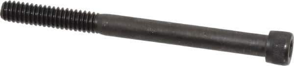 Value Collection - 1/4-20 UNC Hex Socket Drive, Socket Cap Screw - Alloy Steel, Black Oxide Finish, Partially Threaded, 3" Length Under Head - USA Tool & Supply
