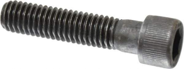 Value Collection - 7/16-14 UNC Hex Socket Drive, Socket Cap Screw - Alloy Steel, Black Oxide Finish, Partially Threaded, 2" Length Under Head - USA Tool & Supply