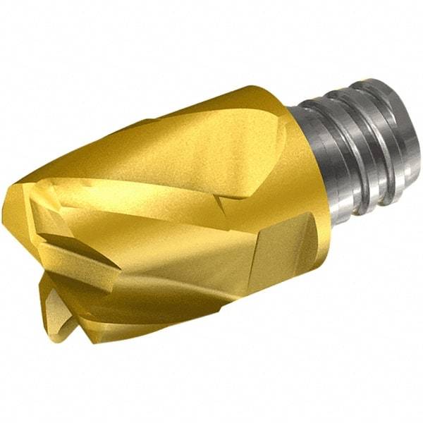 Iscar - MM EA Grade IC08 Carbide End Milling Tip Insert - Uncoated, 3 Flutes, 16mm Cutting Diam, 10mm Depth of Cut, 20.5mm Extension, 0.039" Cnr Rad, 45° Helix - USA Tool & Supply