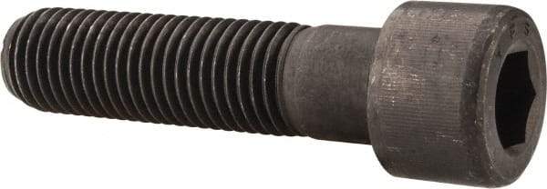 Value Collection - 1-8 UNC Hex Socket Drive, Socket Cap Screw - Alloy Steel, Black Oxide Finish, Partially Threaded, 4" Length Under Head - USA Tool & Supply