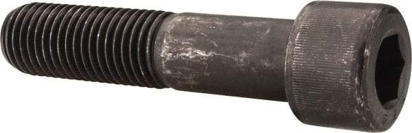 Value Collection - 1-8 UNC Hex Socket Drive, Socket Cap Screw - Alloy Steel, Black Oxide Finish, Partially Threaded, 4-1/2" Length Under Head - USA Tool & Supply