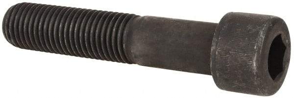 Value Collection - 1-8 UNC Hex Socket Drive, Socket Cap Screw - Alloy Steel, Black Oxide Finish, Partially Threaded, 5" Length Under Head - USA Tool & Supply