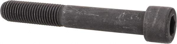 Value Collection - 1-8 UNC Hex Socket Drive, Socket Cap Screw - Alloy Steel, Black Oxide Finish, Partially Threaded, 7" Length Under Head - USA Tool & Supply