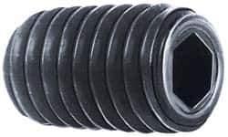 Holo-Krome - 5/16-18 UNC, 2" OAL, Cup Point Set Screw - Grade 8 Alloy Steel, 5/32" Key - USA Tool & Supply