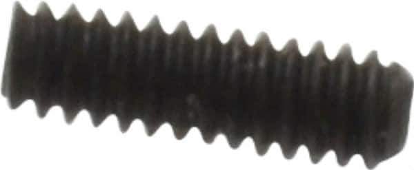 Value Collection - #0-80 UNF, 3/16" OAL, Cup Point Set Screw - Grade 8 Alloy Steel, 0.028" Key - USA Tool & Supply