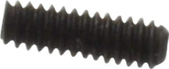 Value Collection - #0-80 UNF, 3/16" OAL, Cup Point Set Screw - Grade 8 Alloy Steel, 0.028" Key - USA Tool & Supply
