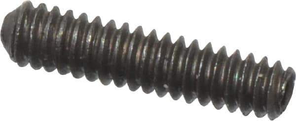 Value Collection - #0-80 UNF, 1/4" OAL, Cup Point Set Screw - Grade 8 Alloy Steel, 0.028" Key - USA Tool & Supply