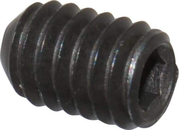 Value Collection - #5-44 UNF, 3/16" OAL, Cup Point Set Screw - Grade 8 Alloy Steel, 1/16" Key - USA Tool & Supply