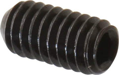 Value Collection - #5-44 UNF, 1/4" OAL, Cup Point Set Screw - Grade 8 Alloy Steel, 1/16" Key - USA Tool & Supply