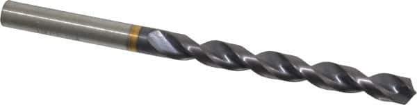 Guhring - 0.3031" 130° Powdered Metal Jobber Drill - FIREX Finish, Right Hand Cut, Parabolic Flute, Straight Shank, 4-19/32" OAL, Cone Relief Point - USA Tool & Supply