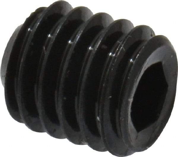 Value Collection - #8-36 UNF, 3/16" OAL, Cup Point Set Screw - Grade 8 Alloy Steel, 5/64" Key - USA Tool & Supply