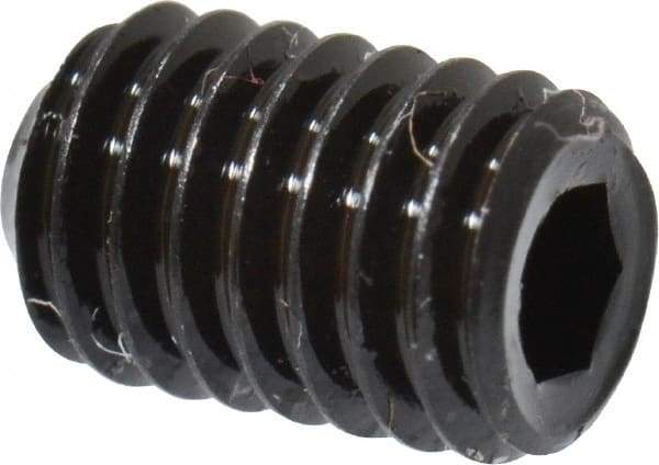 Value Collection - #8-36 UNF, 1/4" OAL, Cup Point Set Screw - Grade 8 Alloy Steel, 5/64" Key - USA Tool & Supply