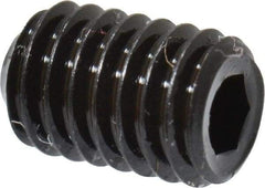 Value Collection - #8-36 UNF, 1/4" OAL, Cup Point Set Screw - Grade 8 Alloy Steel, 5/64" Key - USA Tool & Supply