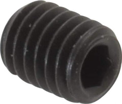 Value Collection - #10-32 UNF, 1/4" OAL, Cup Point Set Screw - Grade 8 Alloy Steel, 3/32" Key - USA Tool & Supply