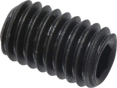 Value Collection - #10-32 UNF, 5/16" OAL, Cup Point Set Screw - Grade 8 Alloy Steel, 3/32" Key - USA Tool & Supply